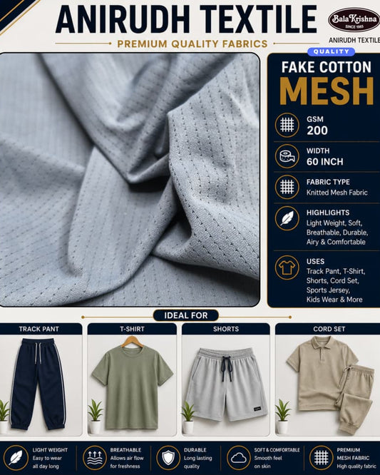 Fake Cotton Mesh
