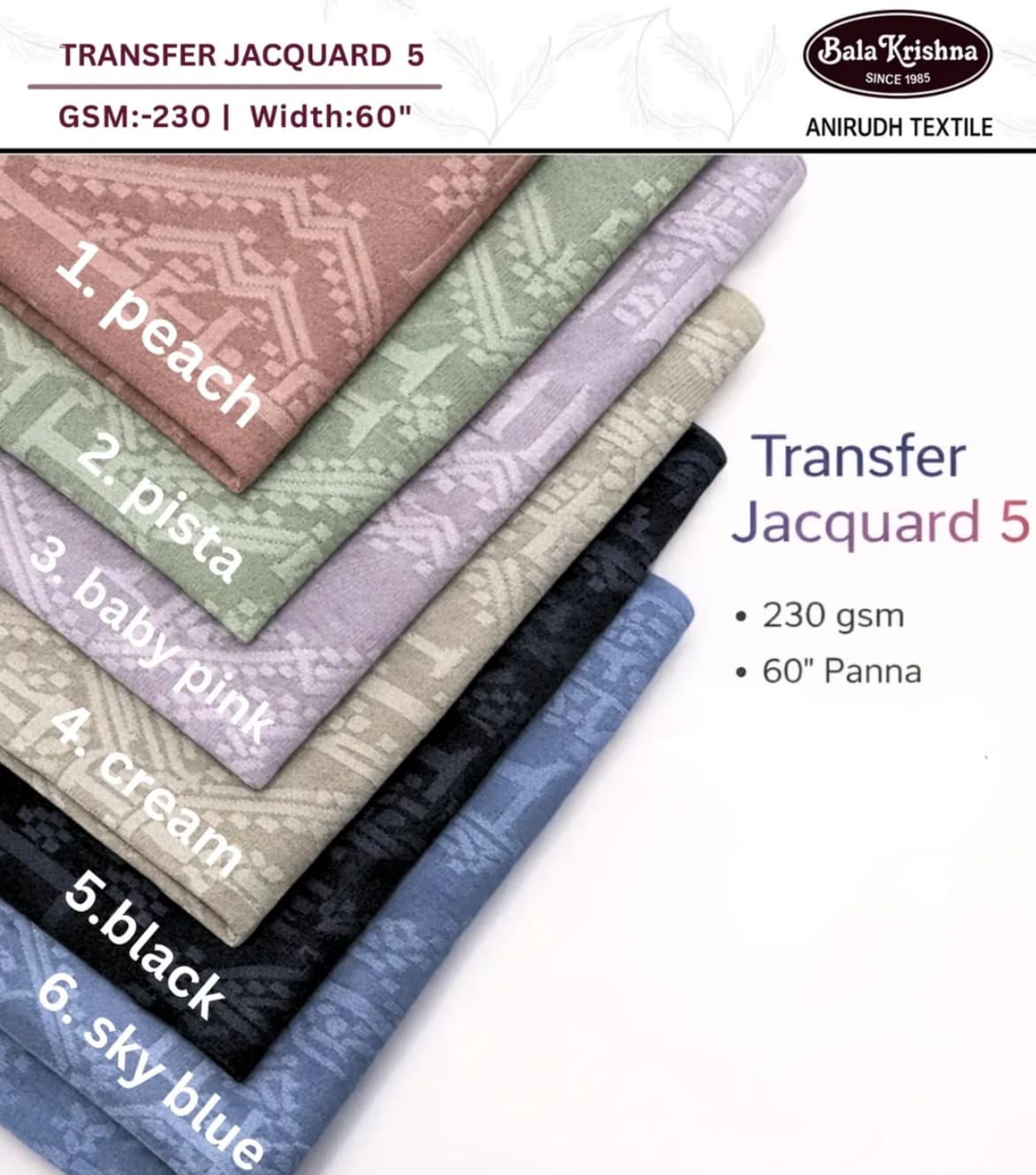TRANSFER  JACQUARD - 5