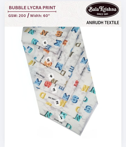 BUBBLE LYCRA PRINT