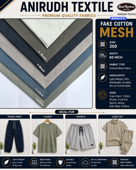 Fake Cotton Mesh