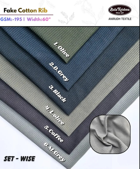 Fake Cotton Rib