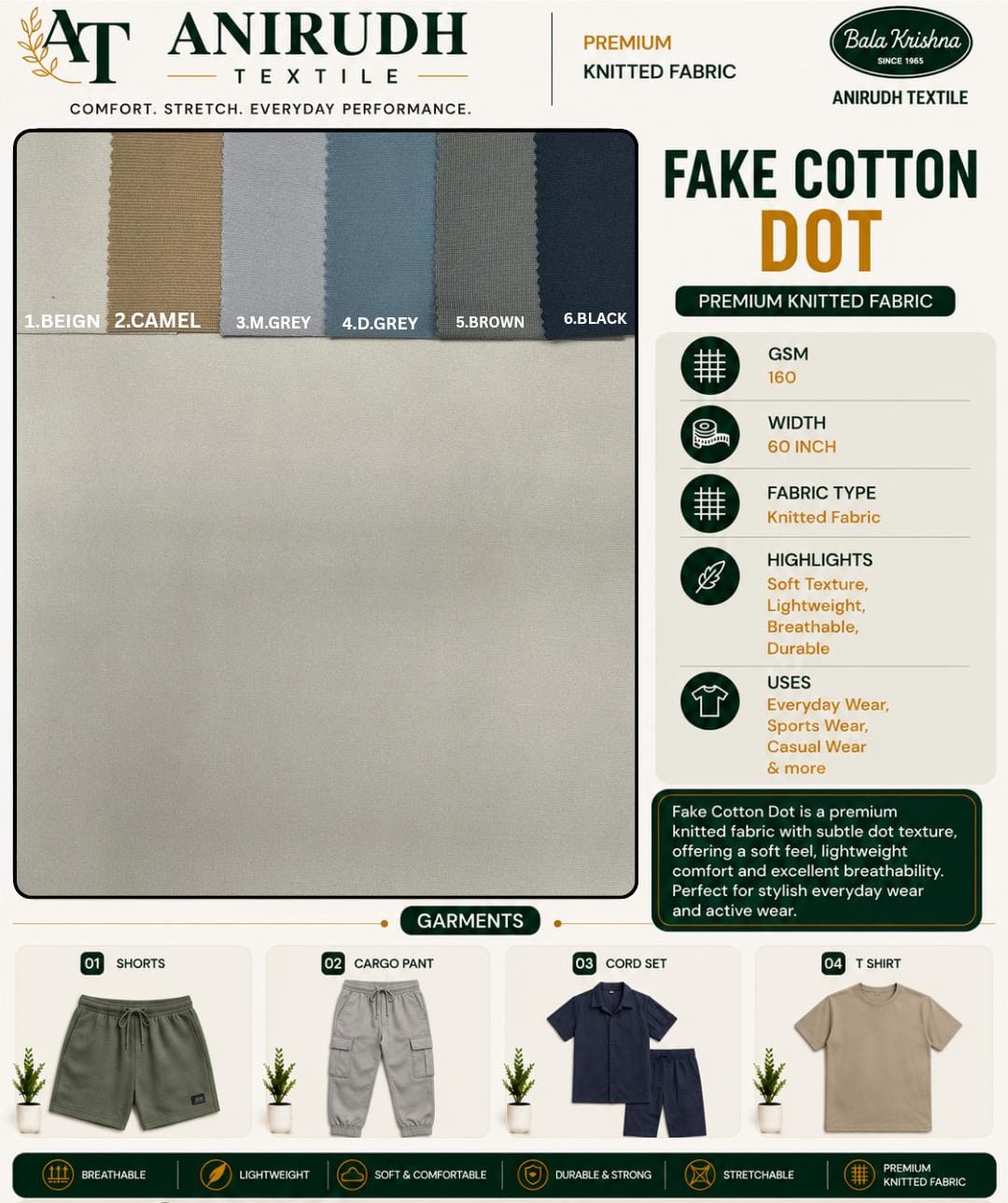 Fake cotton dot
