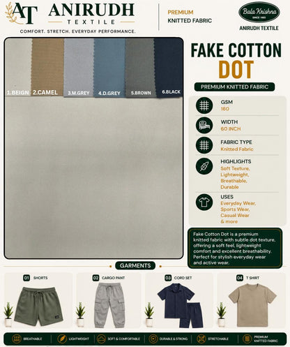 Fake cotton dot