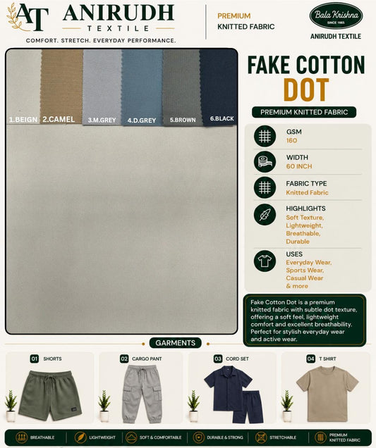Fake cotton dot