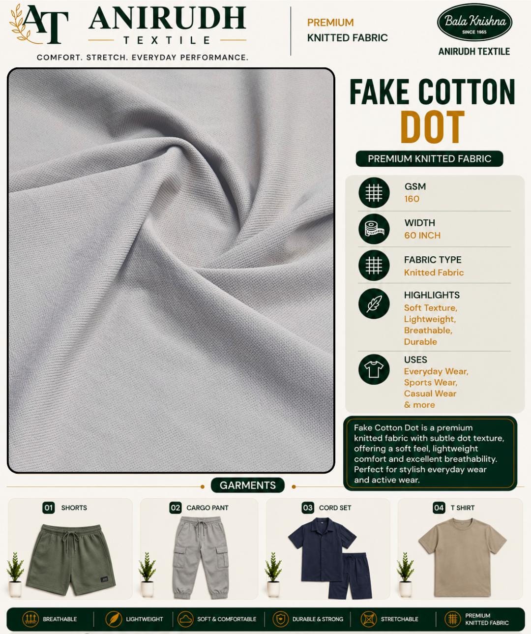 Fake cotton dot