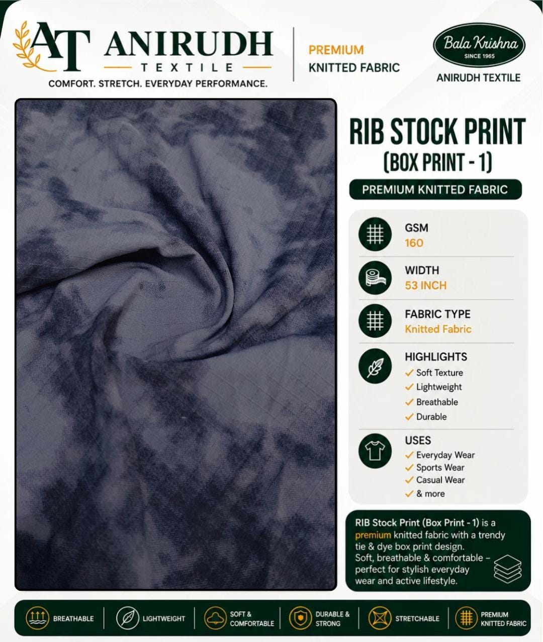 RIB STOCK PRINT