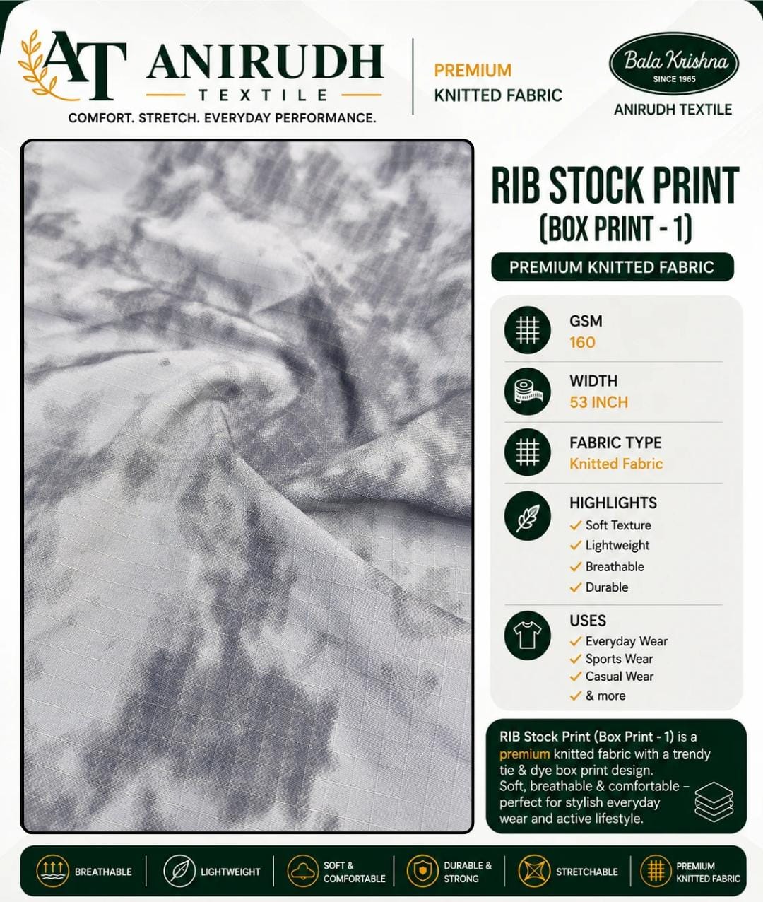 RIB STOCK PRINT