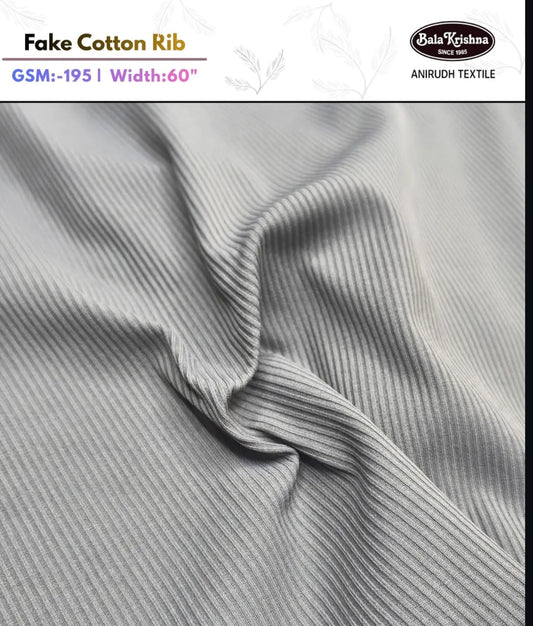 Fake Cotton Rib